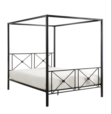 Rapa Black Queen Platform Bed - Ornate Home