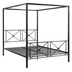 Rapa Black Queen Platform Bed - Ornate Home