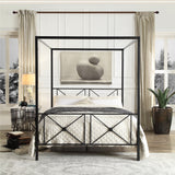 Rapa Black Queen Platform Bed - Ornate Home