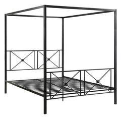 Rapa Black Queen Platform Bed - Ornate Home