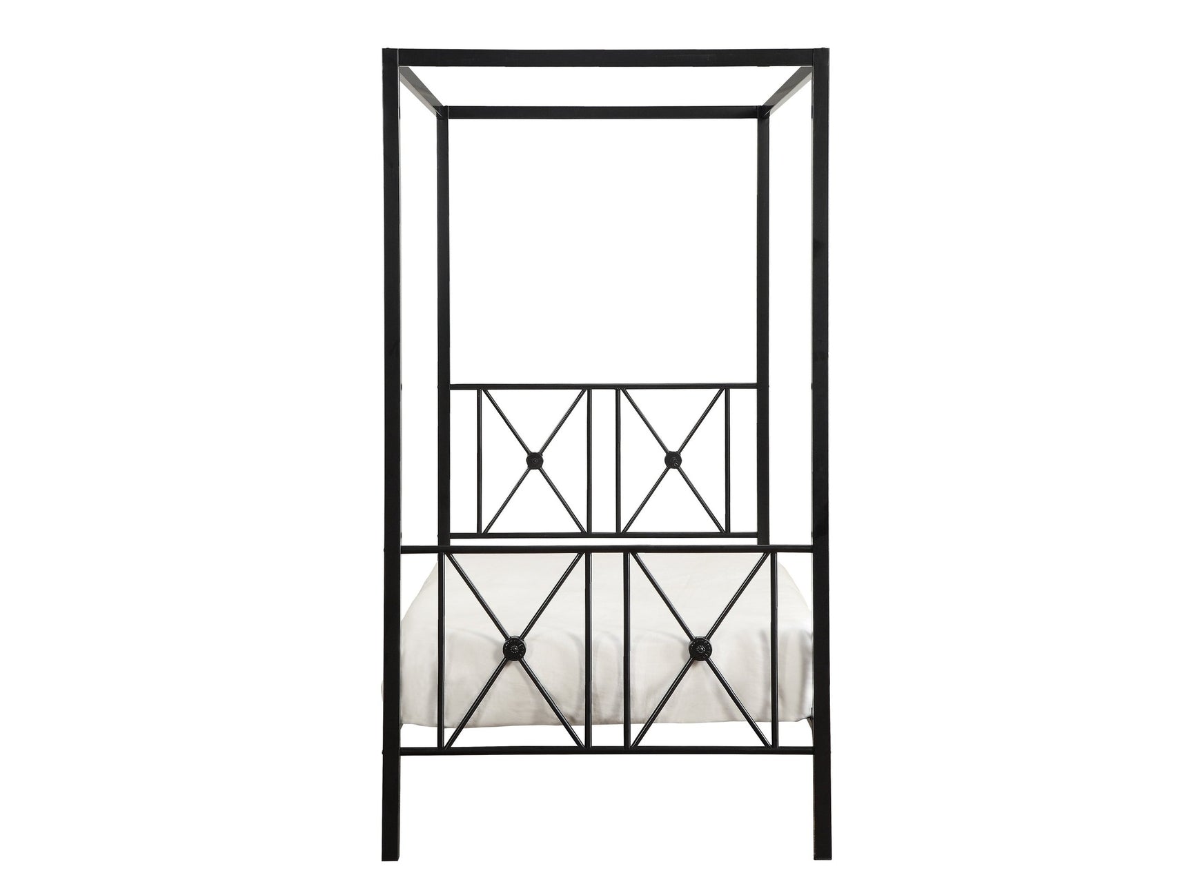 Rapa Black Twin Platform Bed - Ornate Home