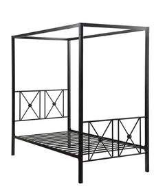 Rapa Black Twin Platform Bed - Ornate Home