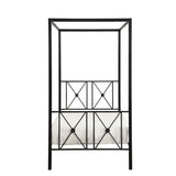 Rapa Black Twin Platform Bed - Ornate Home