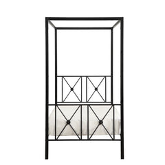 Rapa Black Twin Platform Bed - Ornate Home
