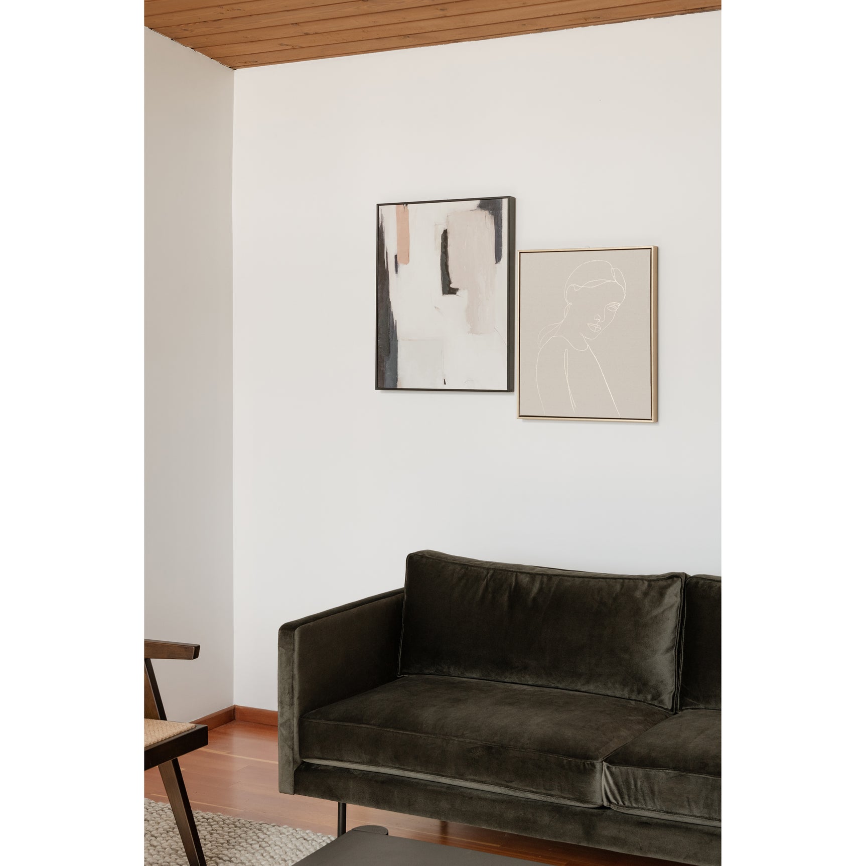 Raphael Dark Green Sofa - Ornate Home