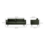 Raphael Dark Green Sofa - Ornate Home