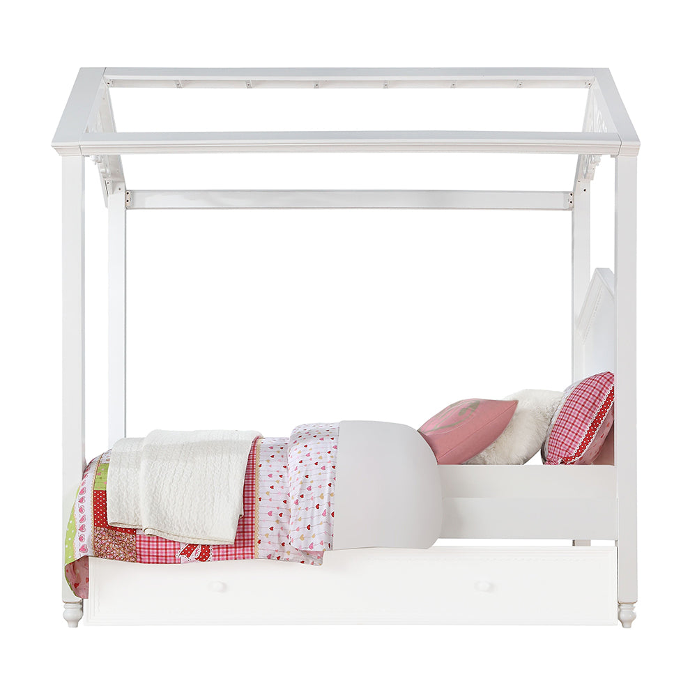 Rapunzel White Twin Bed - Ornate Home