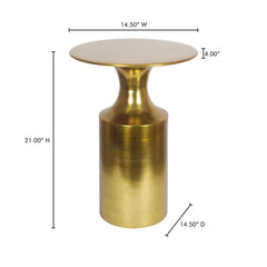 Rassa Gold Accent Table - Ornate Home