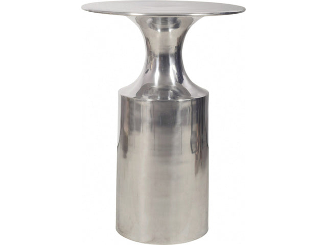 Rassa Polished Silver Accent Table - Ornate Home