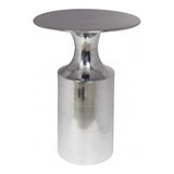 Rassa Polished Silver Accent Table - Ornate Home