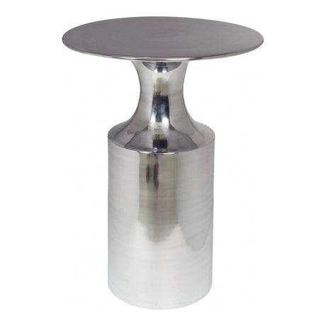 Rassa Polished Silver Accent Table - Ornate Home