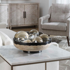 Rastia Black/Brown Terrazzo Bowl - Ornate Home
