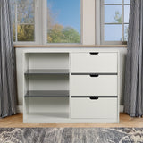 Ratana Gray & White Cabinet - Ornate Home