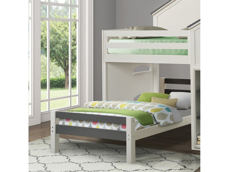 Ratana Gray & White Twin Bed - Ornate Home
