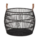 Rattan Iron Black Basket - Ornate Home