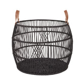 Rattan Iron Black Basket - Ornate Home