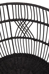 Rattan Iron Black Basket - Ornate Home