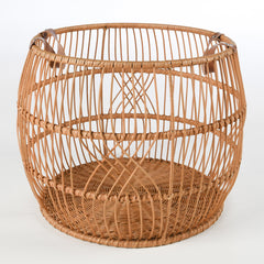 Rattan Iron Natural Basket - Ornate Home