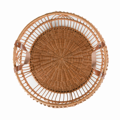Rattan Iron Natural Basket - Ornate Home