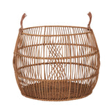 Rattan Iron Natural Basket - Ornate Home