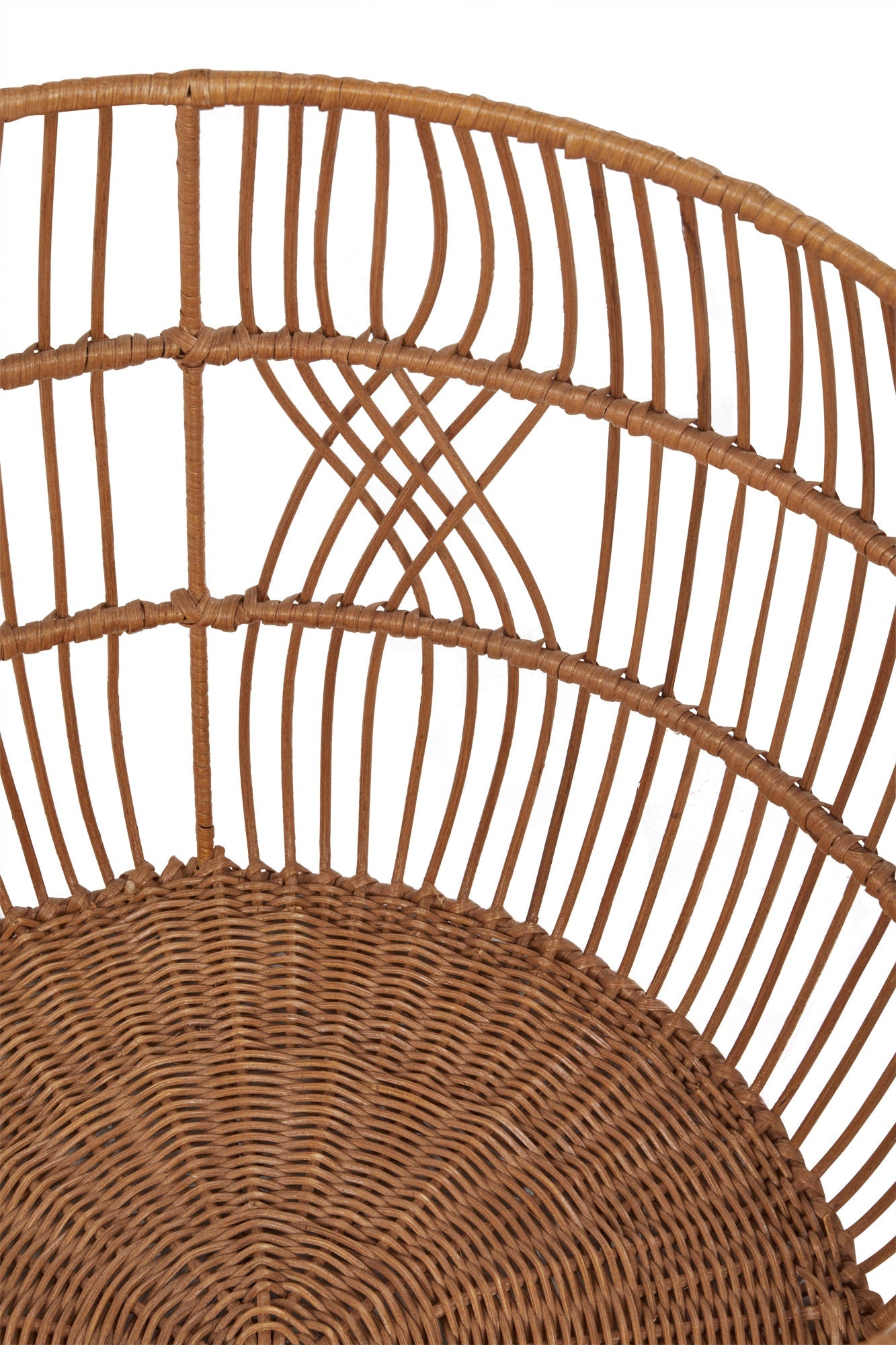 Rattan Iron Natural Basket - Ornate Home