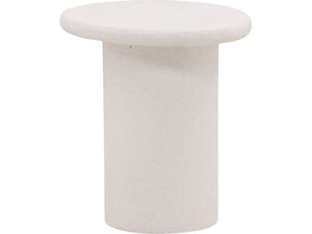 Raul White Outdoor Side Table - Ornate Home
