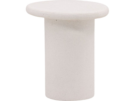 Raul White Outdoor Side Table - Ornate Home