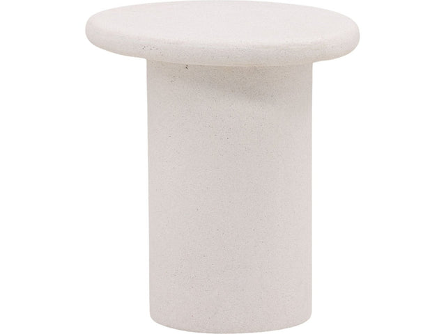Raul White Outdoor Side Table - Ornate Home