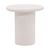Raul White Outdoor Side Table - Ornate Home