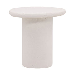 Raul White Outdoor Side Table - Ornate Home