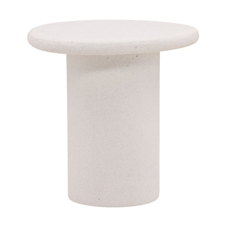 Raul White Outdoor Side Table - Ornate Home