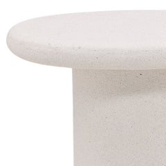 Raul White Outdoor Side Table - Ornate Home