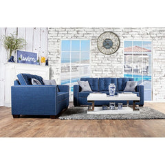 Ravel Blue Loveseat - Ornate Home