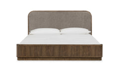 Ravelle Earth/Walnut Grove Queen Upholstered Bed - Ornate Home