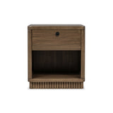 Ravelle Walnut Grove 1 Drawer Nightstand - Ornate Home