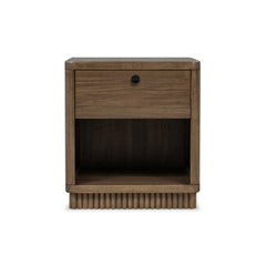 Ravelle Walnut Grove 1 Drawer Nightstand - Ornate Home