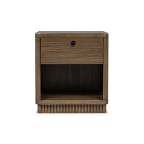 Ravelle Walnut Grove 1 Drawer Nightstand - Ornate Home