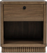 Ravelle Walnut Grove 1 Drawer Nightstand - Ornate Home