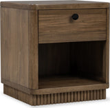 Ravelle Walnut Grove 1 Drawer Nightstand - Ornate Home