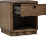 Ravelle Walnut Grove 1 Drawer Nightstand - Ornate Home