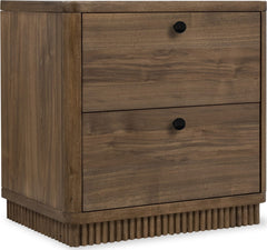 Ravelle Walnut Grove 2 Drawer Nightstand - Ornate Home