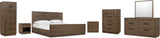 Ravelle Walnut Grove 2 Drawer Nightstand