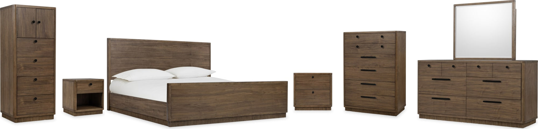 Ravelle Walnut Grove 2 Drawer Nightstand