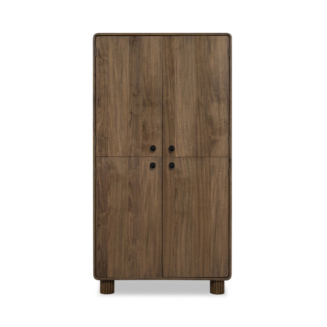 Ravelle Walnut Grove 4 Door Wood Cabinet - Ornate Home
