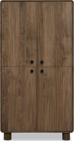 Ravelle Walnut Grove 4 Door Wood Cabinet - Ornate Home
