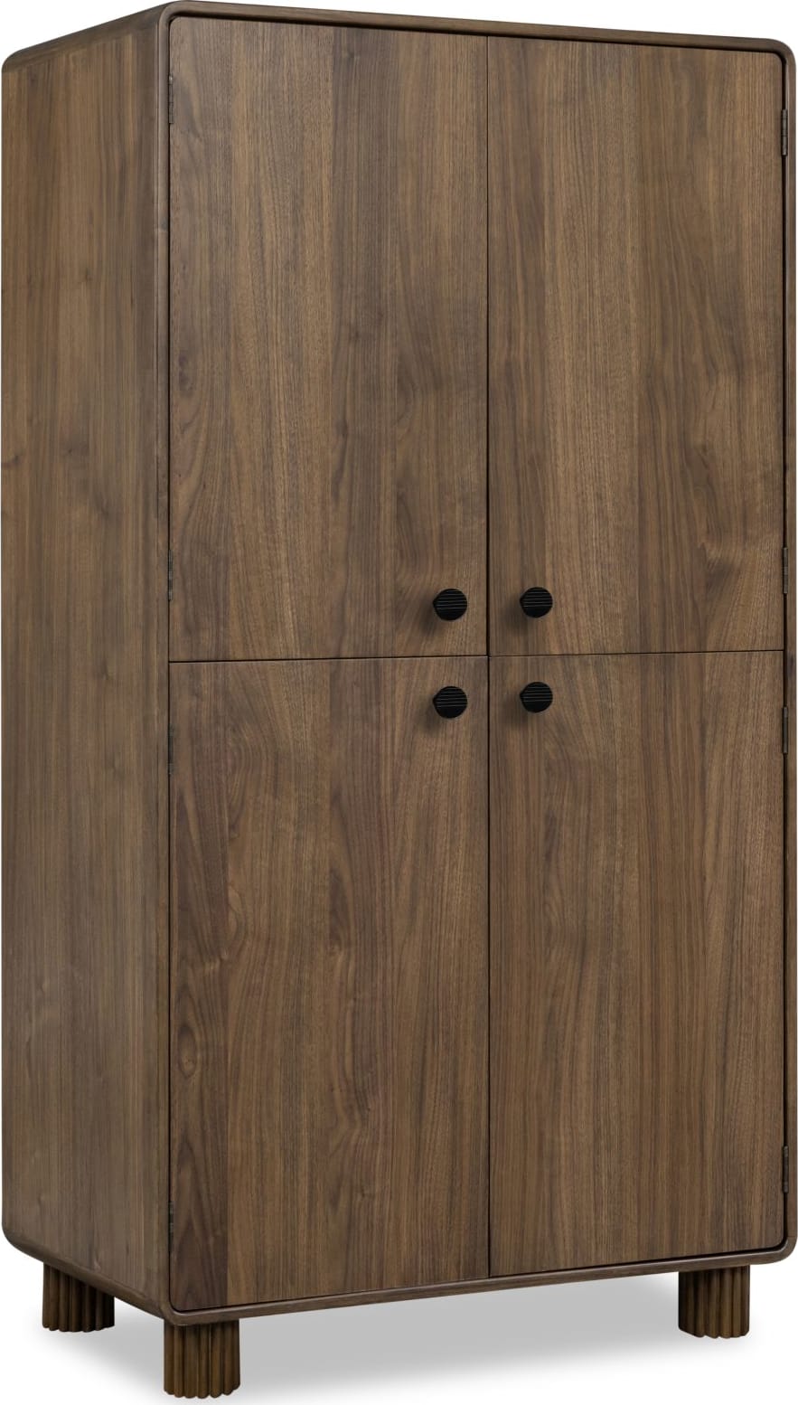 Ravelle Walnut Grove 4 Door Wood Cabinet - Ornate Home