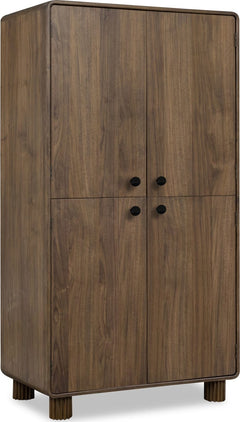 Ravelle Walnut Grove 4 Door Wood Cabinet - Ornate Home
