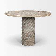 Ravello Pink 42" Round Pedestal Dining Table