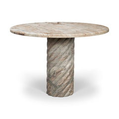 Ravello Pink 42" Round Pedestal Dining Table