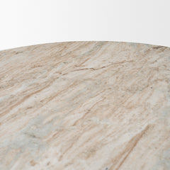 Ravello Pink 42" Round Pedestal Dining Table